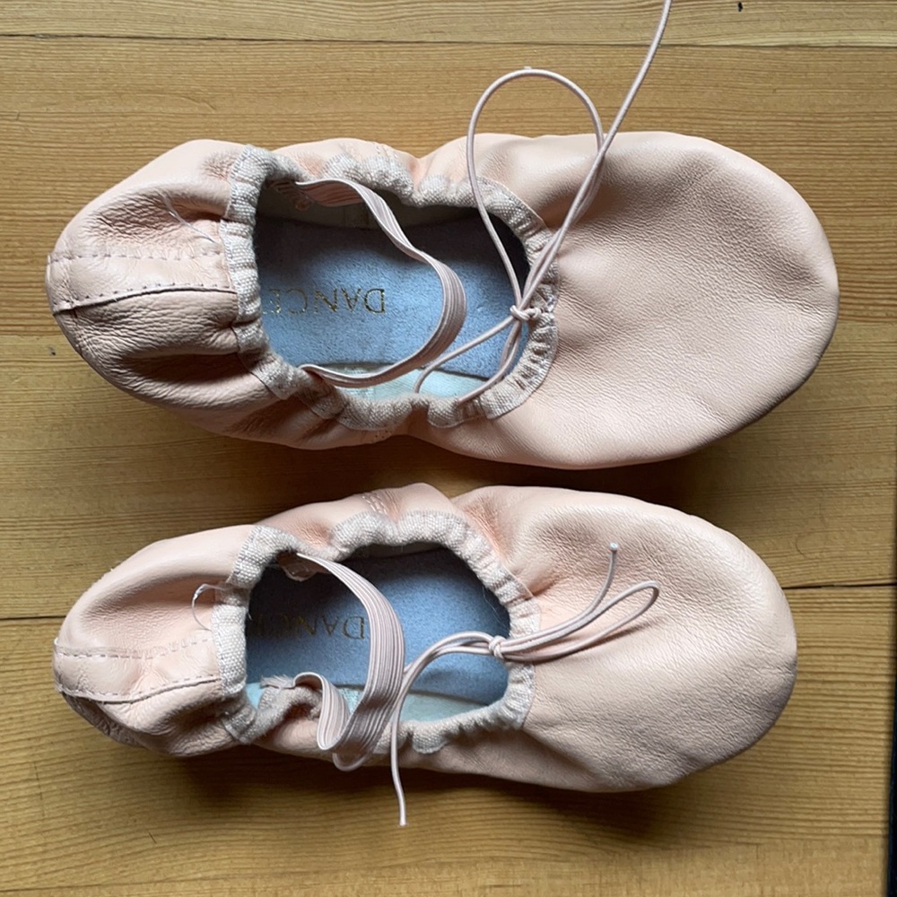 Leather ballet slippers